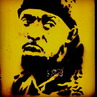 OMAR COMIN'. STENCIL AND SPRAY PAINTS. A4/ 21 x 29.7 cm