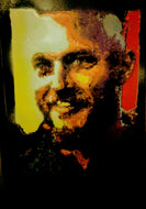 LIMITED PRINT- RAGNAR LOTHBROK. STENCIL AND SPRAY PAINTS. A4/ 21 x 29.7 cm
