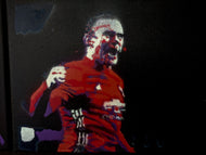 ROONEY. STENCIL AND SPRAY PAINTS. A4/ 21 x 29.7 cm