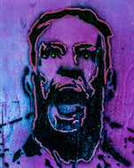 CONOR MCGREGOR. STENCIL AND SPRAY PAINTS. A4/ 21 x 29.7 cm