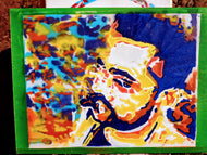 LIMITED PRINT- SHANTO ASFI. STENCIL AND SPRAY PAINTS. A4/ 21 x 29.7 cm